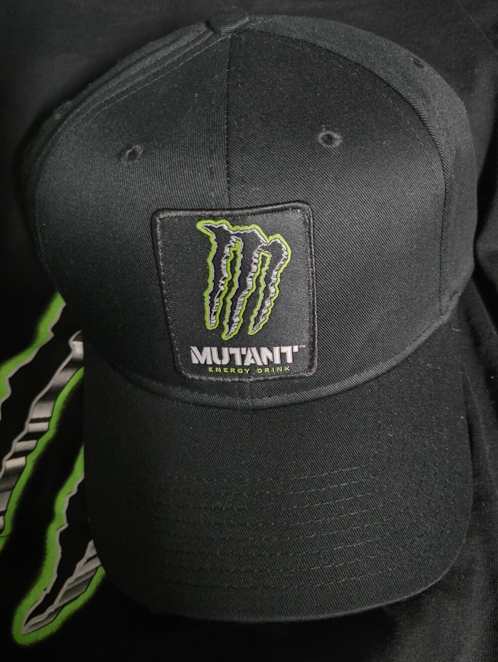 Black and Green Logo Baseball Cap - Men